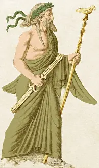 Religious Prints: Jupiter, Roman God of Sky and Thunder