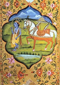 Hinduism Prints: Kalki, Tenth Avatar of Vishnu