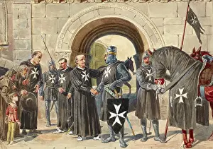 Order Prints: Knights Hospitaller of Malta, Illustration c. 1905