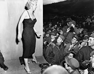Actor Prints: Korean War, Marilyn Monroe Entertains Troops, 1954