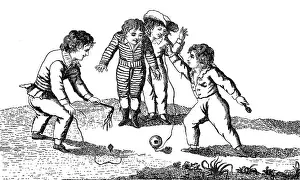 Playing Prints: La Toupie, Toy Top, 17th Century