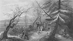 Freedom Prints: Landing of the Pilgrims On Plymouth Rock, 1620