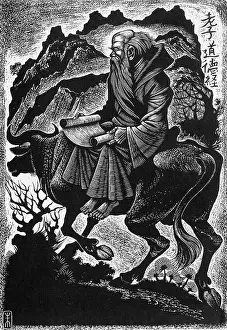 Religious Prints: Laozi, Ancient Chinese Philosopher