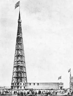 Observatory Prints: Latting Observatory, NYC, 1850s