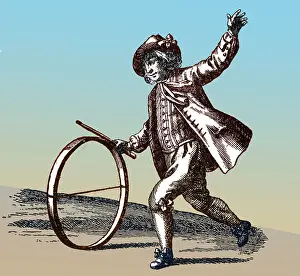 Playing Prints: Le Jeu du Cerceau, Hoop Rolling, 18th Century