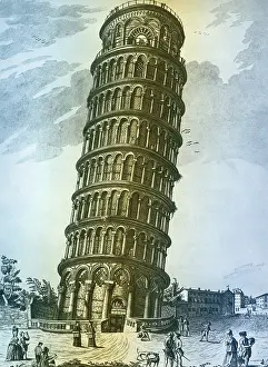 Tower Prints: Leaning Tower of Pisa