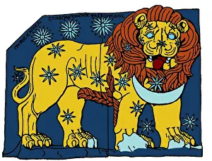Asterism Prints: Leo Constellation, Zodiac Sign