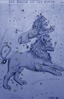 Cartography Prints: Leo Major and Leo Minor, 19th Century