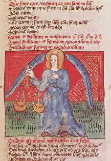 Asterism Prints: Libra Constellation, Zodiac Sign, Ptolemy, 1490