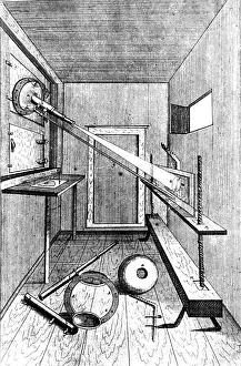 Telescope Prints: Light Projection Through Telescopic Lens, 1685
