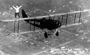 Airplane Prints: Lillian Boyer, American Daredevil Wing Walker