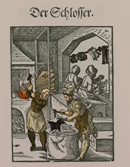 Earth Prints: Locksmith, Medieval Tradesmen