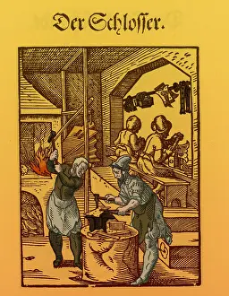Earth Prints: Locksmith, Medieval Tradesmen