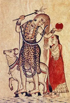 Divinity Prints: Lord Shiva with Sacred Bull Nandi