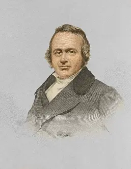 Etching Prints: Louis Agassiz, Swiss-American Polymath