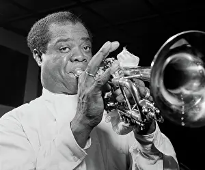 Musical, Classical & Jazz Prints: Louis Armstrong, American Jazz Musician