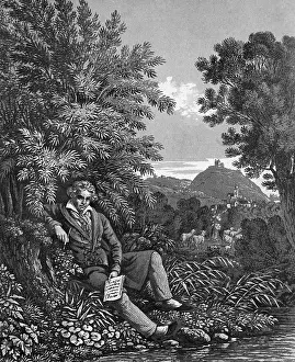 Pianist Prints: Ludwig van Beethoven, German Composer