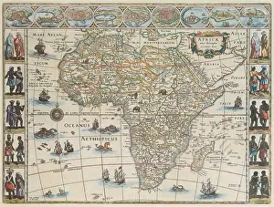 World Cultures Prints: Map of Africa, 1667