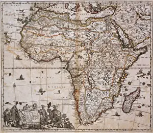 Trending: Map of Africa, 1688, Antique
