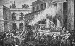 Empire Prints: Marc Antony at the Funeral of Julius Caesar, 44 BC