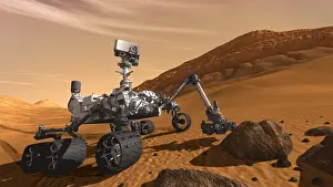 Astronomy Prints: Mars Rover 'Curiosity, ' Artist's Rendering