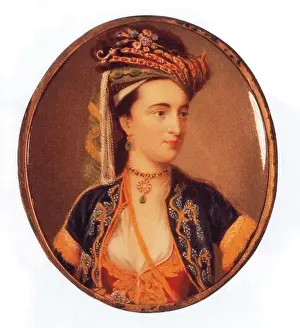 Smallpox Prints: Mary Wortley Montagu, English Author and Poet