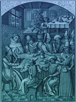 14th Prints: Medieval Accountants, 1466