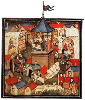 Fair Prints: Medieval Benediction and Market Fair, 14th Century