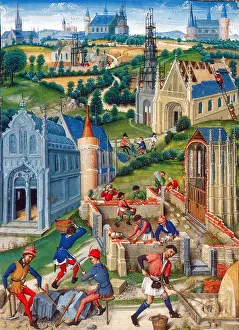 Illuminated Prints: Medieval Construction, 15th Century