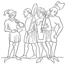 Making Prints: Medieval Tradesmen