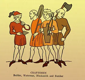 Making Prints: Medieval Tradesmen