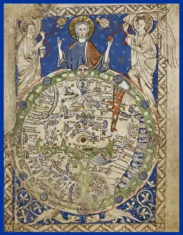 Religious Prints: Medieval World Map
