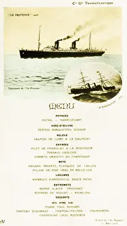 Liner Prints: Menu from La Navarre