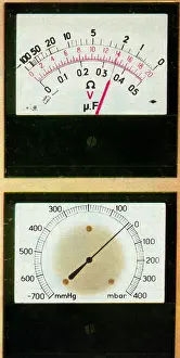 Revolutionary Prints: Meter Showing Cylinders and RPM's
