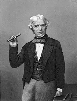 Michael Prints: Michael Faraday, English Chemist and Physicist