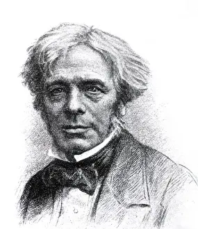 Numbers Prints: Michael Faraday, English Chemist and Physicist