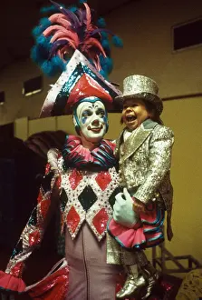 Famous People Prints: Michu and Clown, 1984