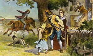 Rider Prints: Midnight Ride of Paul Revere, 1775