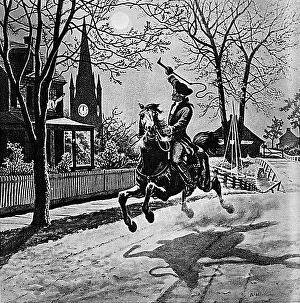 System Prints: Midnight Ride of Paul Revere, 1775