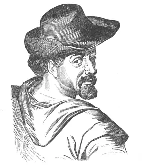 Novelist Prints: Miguel de Cervantes, Spanish Author