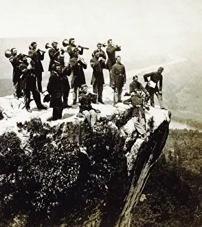 Bands Prints: Military Band at Lookout Mountain
