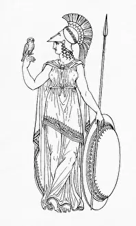 Statues Prints: Minerva, Roman Goddess of Medicine