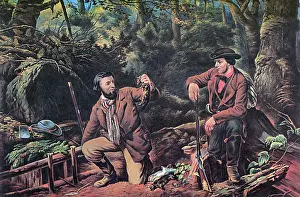 Book Prints: Mink Trapping, 1862