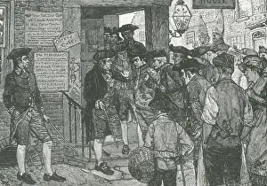 Patriot Prints: Mob Confronting Stamp Officer