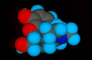 Drugs Prints: Molecular Model of Morphine
