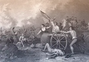 Patriot Prints: Molly Pitcher at the Battle of Monmouth, 1778
