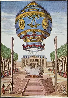 Balloon Prints: Montgolfier Hot Air Balloon, 1783