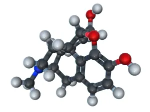 Atomic Prints: Morphine Molecular Model