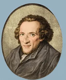 Jewish Prints: Moses Mendelssohn, German Philosopher