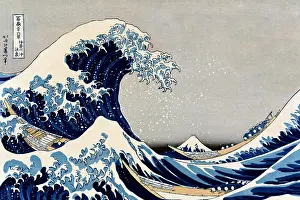 : Mount Fuji, The Great Wave, 1830s